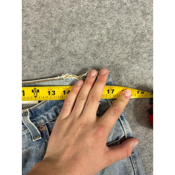 VINTAGE 90s Levis 505 Jeans Mens 36x29 Blue Denim Straight Regular Fit Grunge - Picture 3 of 7